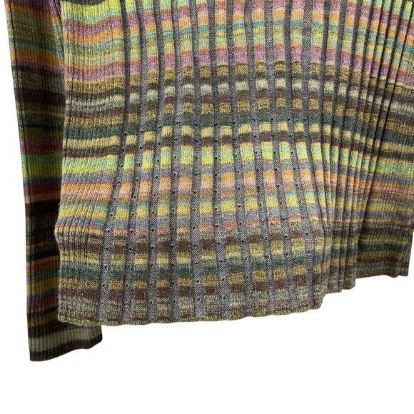 Anthropologie Moth Sydney wool blend Turtleneck sweater Size M in Grey Motif - Picture 5 of 10